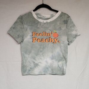 Charlotte Russe Tie-Dye Baby Tee